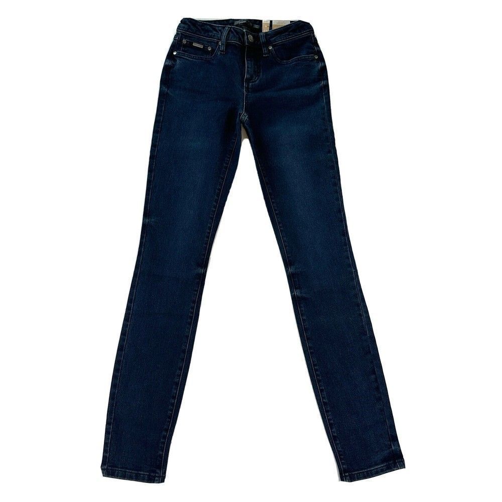 prAna Sienna Jean Deep Blue Skinny Stretch Denim Size 0/25 Athleisure Outdoor - Picture 5 of 10